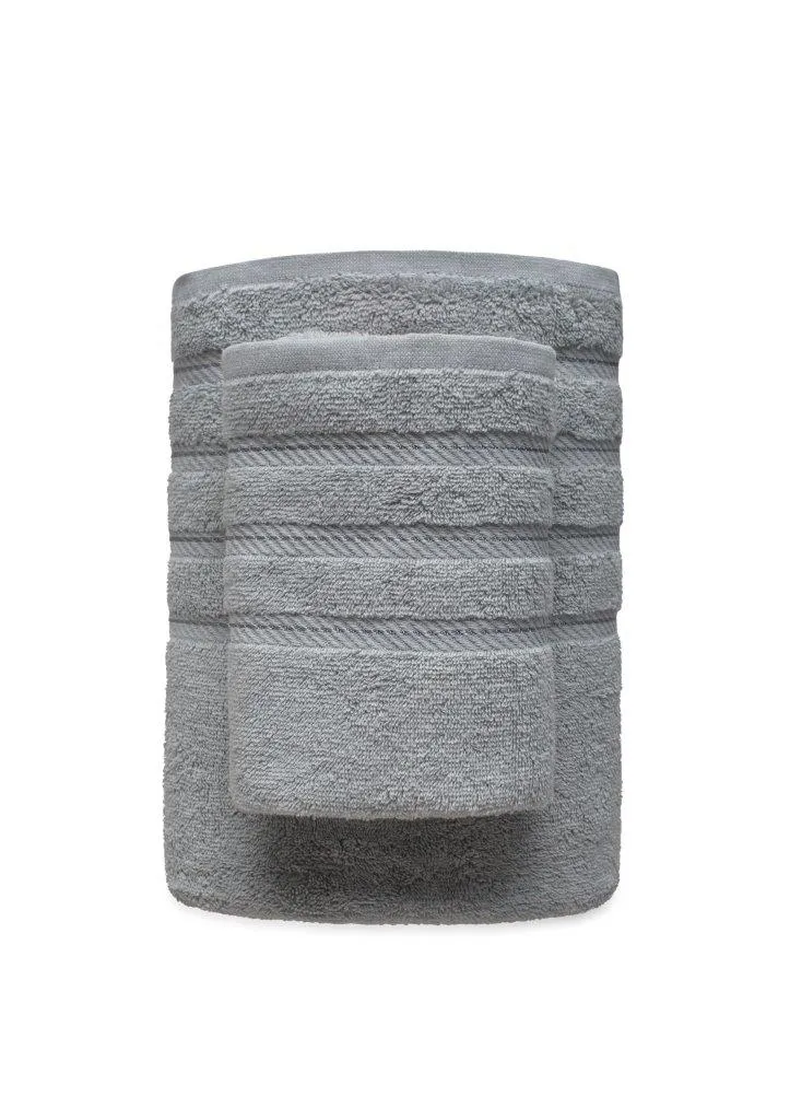 Ręcznik frotte EVA 70x140 gramatura 450 stalowy - FARO_26514