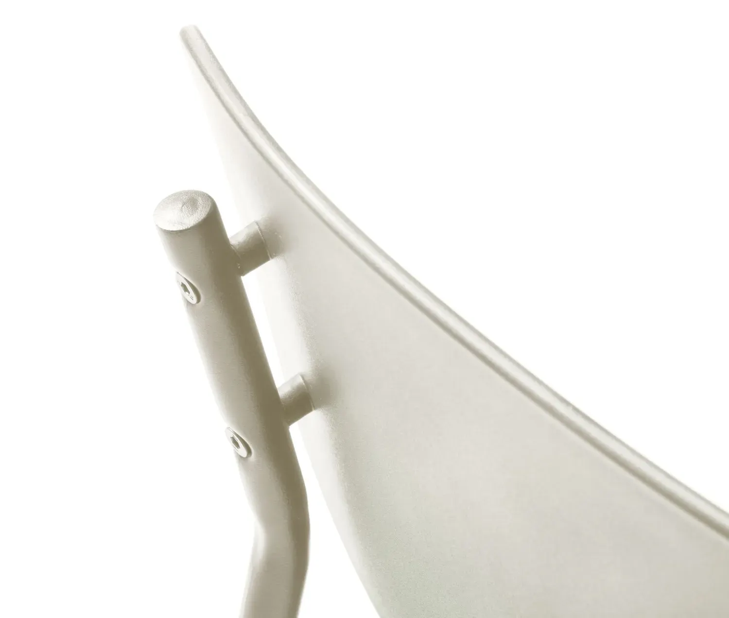 Krzesło metalowe KIRKLAND - złamana biel - UN_54310006