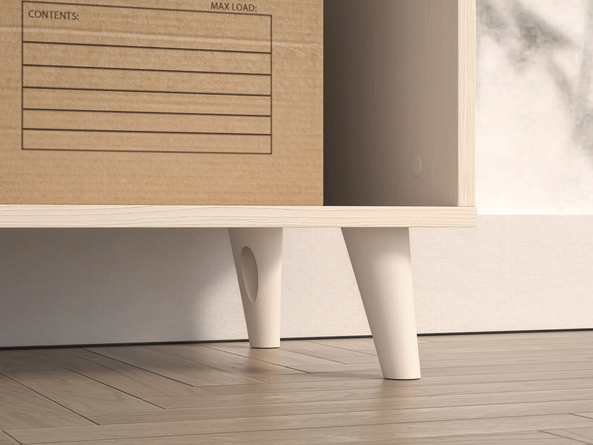 Regał wysoki MEVEL 03 piasek pustyni - 1MEVE03-001