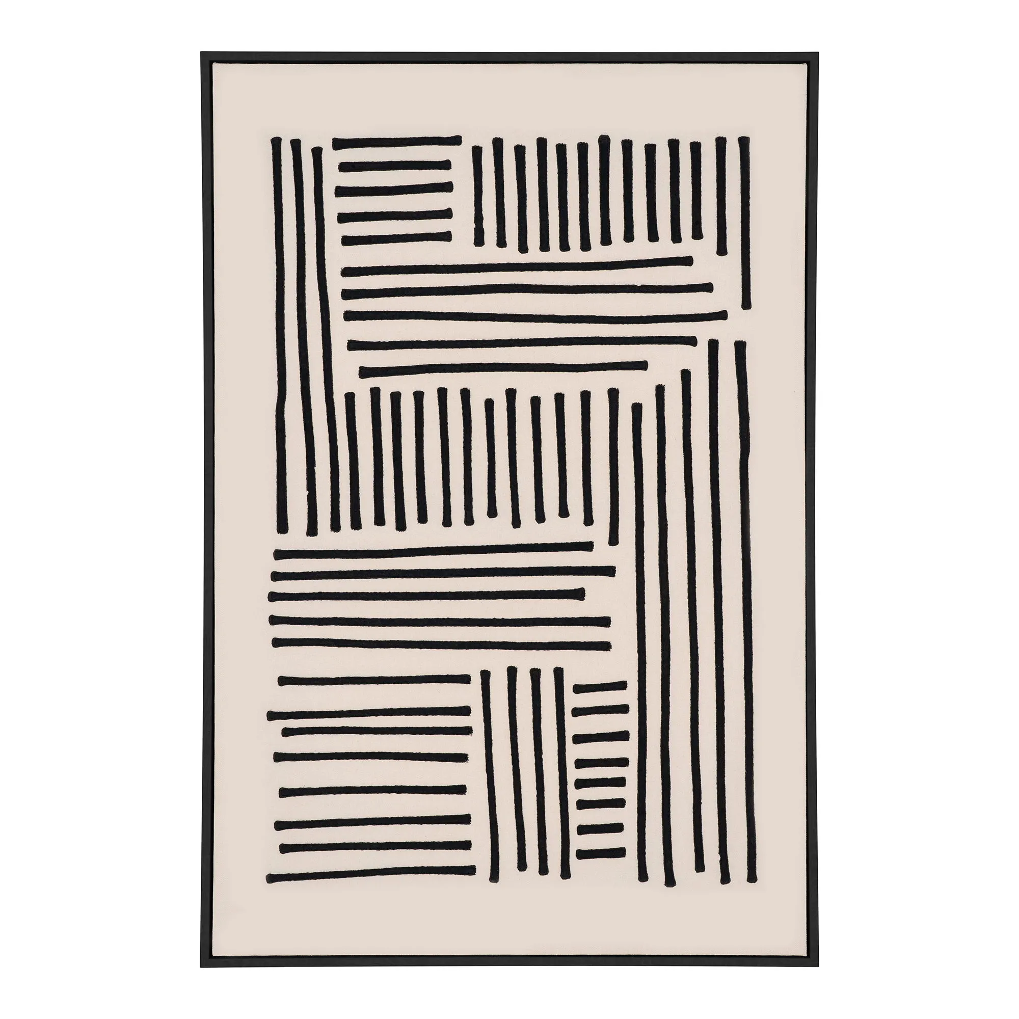 Obraz na płótnie LAPARI 1 rozmiar 100x140 cm beżowy czarny - 4981053