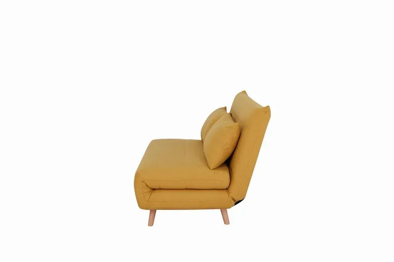 Sofa rozkładana SPIKE II tap.138 curry buk Signal