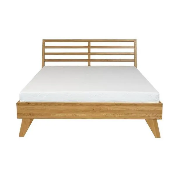Łóżko dębowe LK301 Naturalny 120x200 DREWMAX - 52554