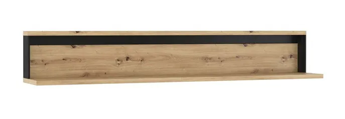 Półka Quant QA-05 155cm dąb artisan/czarna Półka Quant QA-05 155cm dąb artisan/czarna