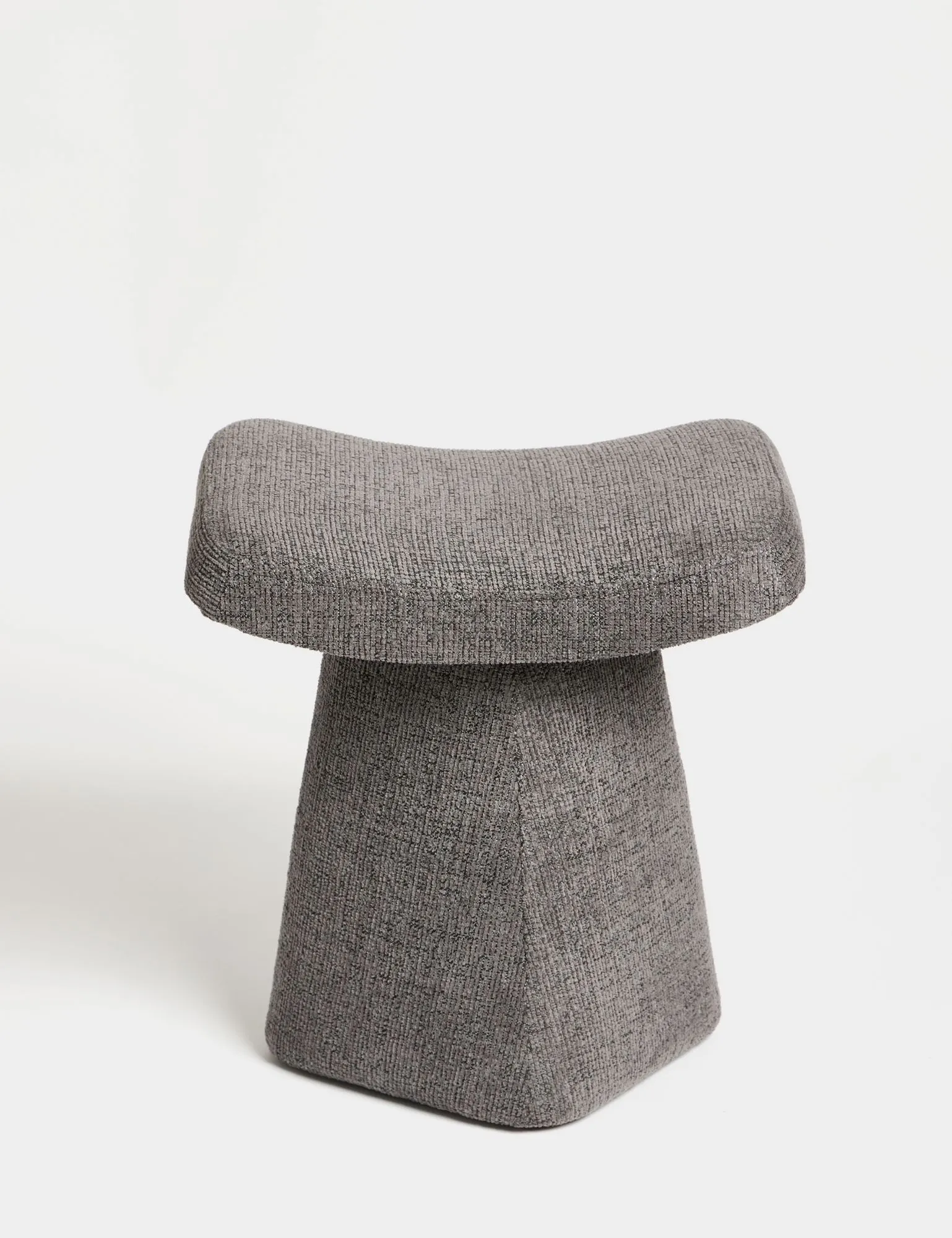 Podnóżek tapicerowany ASBERG 37x47 cm szary - ASI_370CTF1103