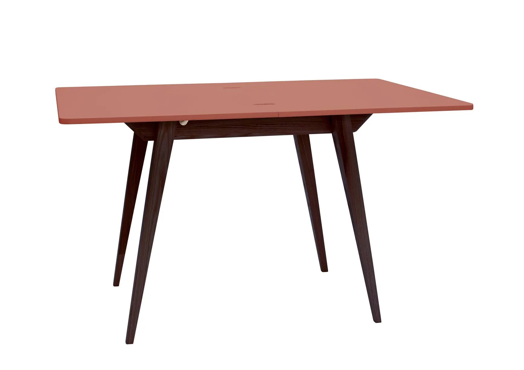 Stół rozkładany ENVELOPE 65x90-130cm koralowy orzech
