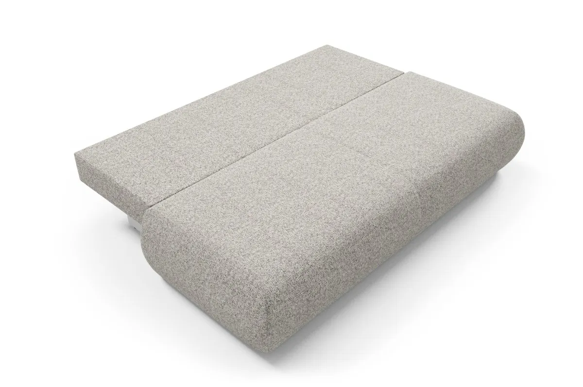 Sofa rozkładana z pojemnikiem PUENTE 214 cm jasny beż
