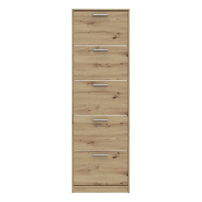 Szafka na buty NET106 z 5 półkami 58 cm Dąb Artisan - MSA712-D78