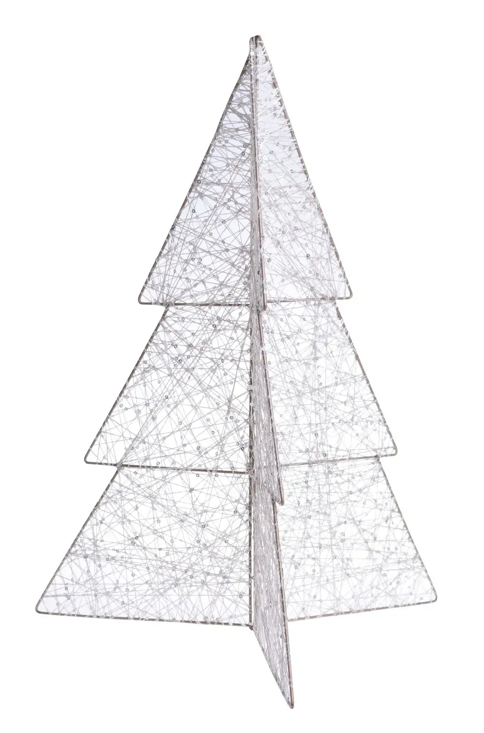 CHOINKA z jedwabną nitką ŚREDNIA szampańska