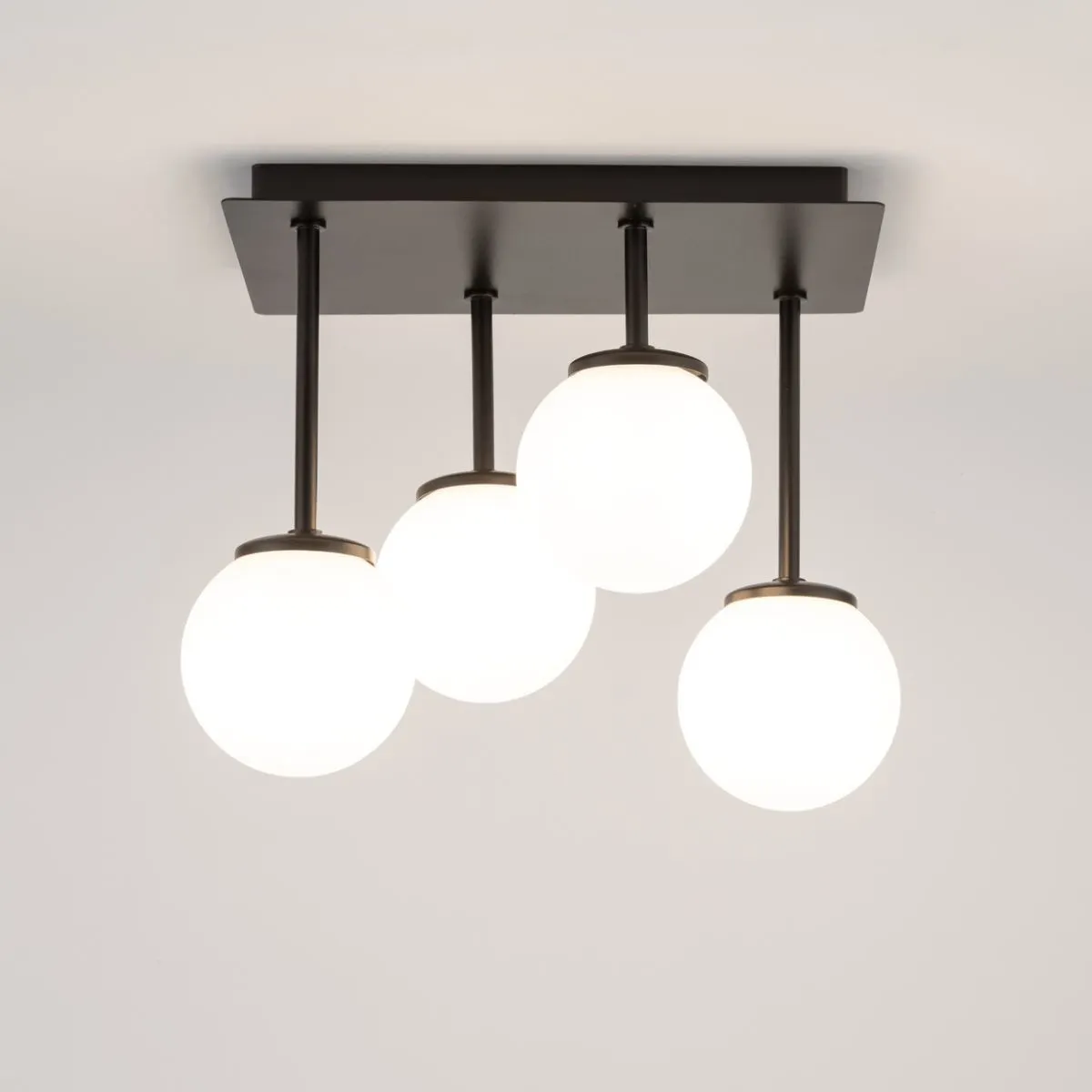 Lampa sufitowa TULIA 4 biało-czarna - SI_33505