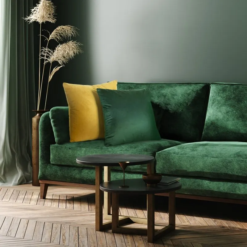 POSZEWKA MELANIE 40X40 CM CIEMNONIEBIESKI - EU_422316