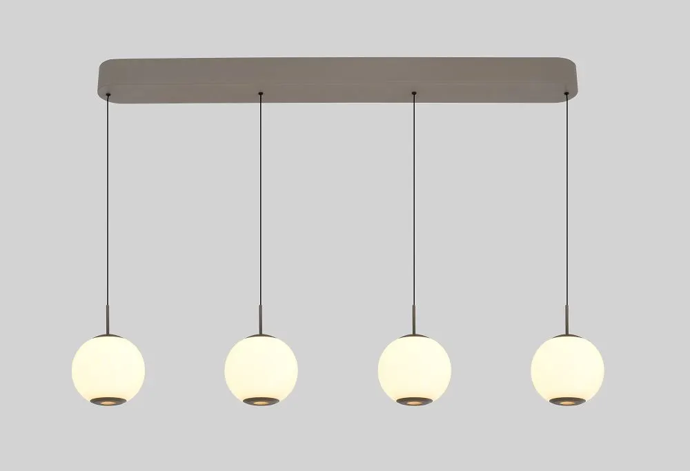 Lampa wisząca LUBERON czwórka prosta LED kaszmirowa — zdjęcie 3