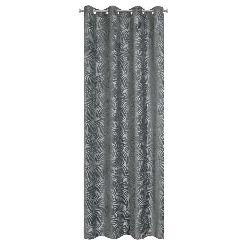 ZASŁONA GOTOWA LIVIA 140 X 250 CM STALOWY - EU_385836