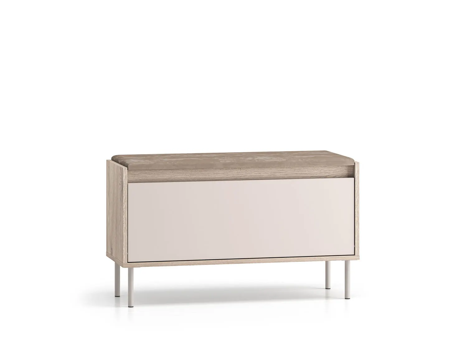 Szafka na buty z siedziskiem i schowkiem VOCO 90x55 dąb cremona/kaszmir Meble, Kredens, Tabela