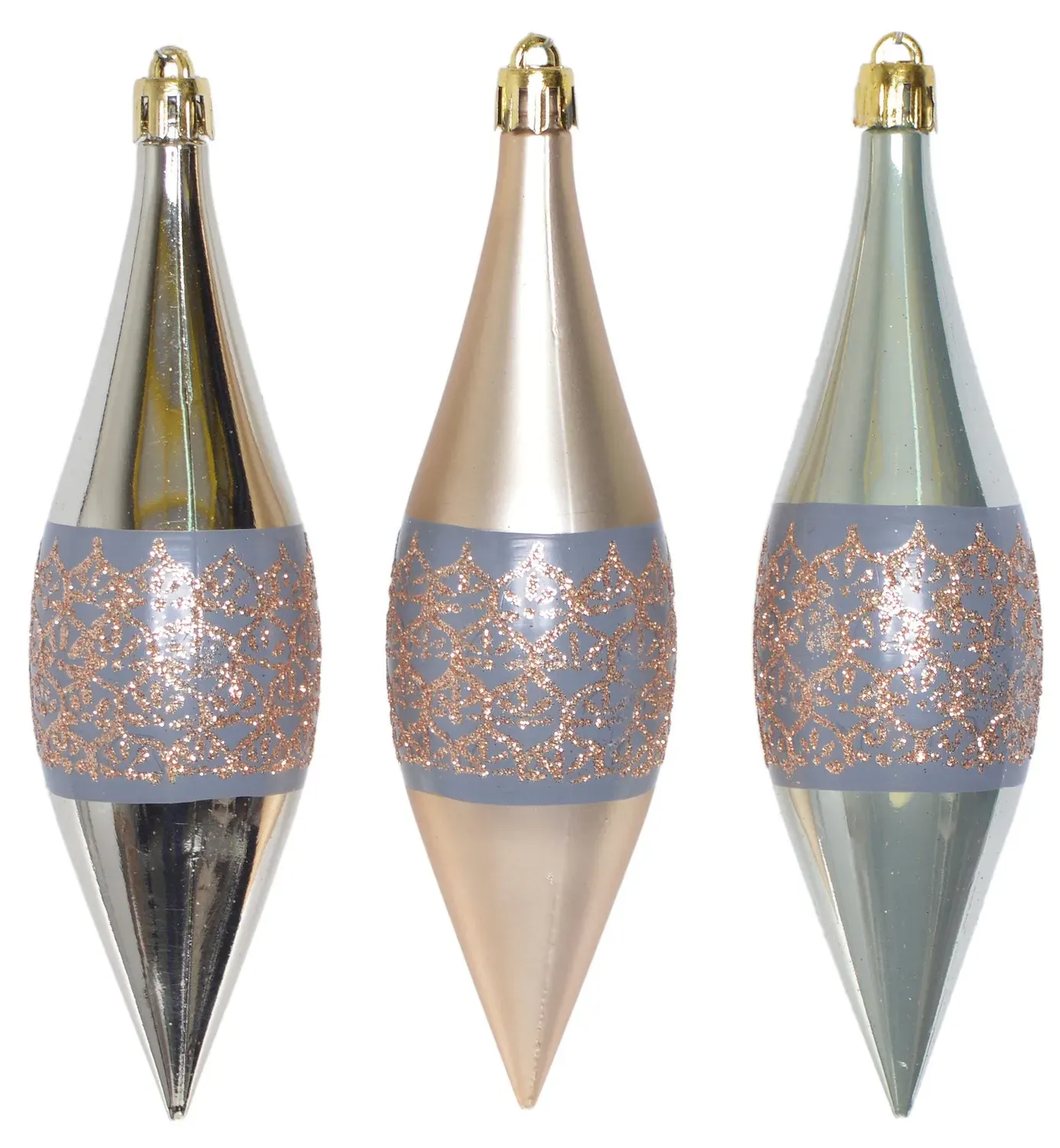 Komplet 9 bombek SOPLE 3425 szampańsko-zielone Komplet 9 bombek SOPLE 3425 szampańsko-zielone