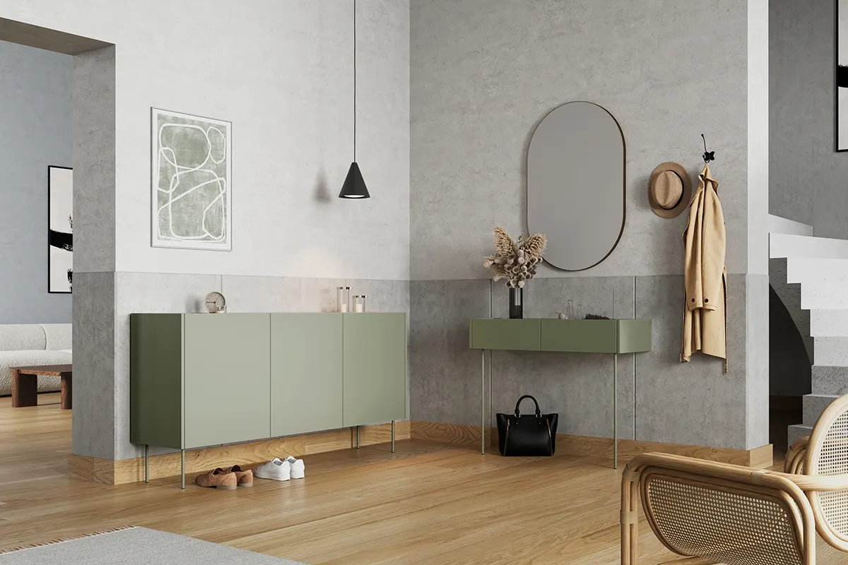 Komoda DESIN 170 3D - oliwka - dąb nagano - B_148976