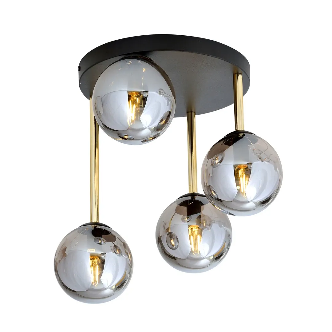 Lampa sufitowa  DOLCE Czarny,Złoty 1259/4