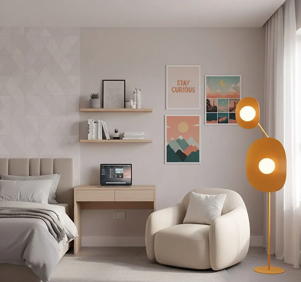 Lampa podłogowa DELULU LP2 pomarańczowa - 1602/LP2