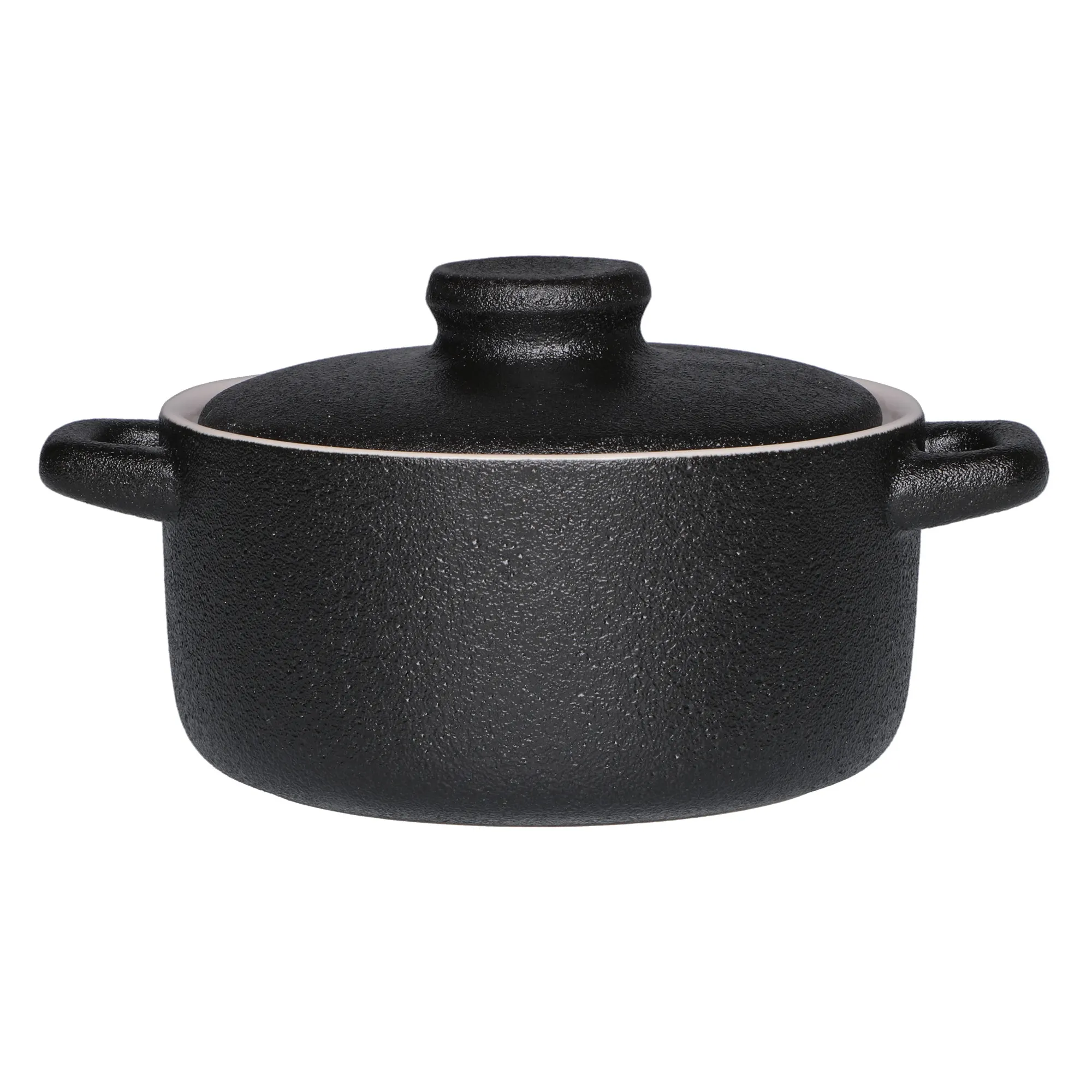 Garnek ceramiczny z pokrywką ROBUSTE MINI 0,38 L 12 cm Garnek ceramiczny z pokrywką ROBUSTE MINI 0,38 L 12 cm