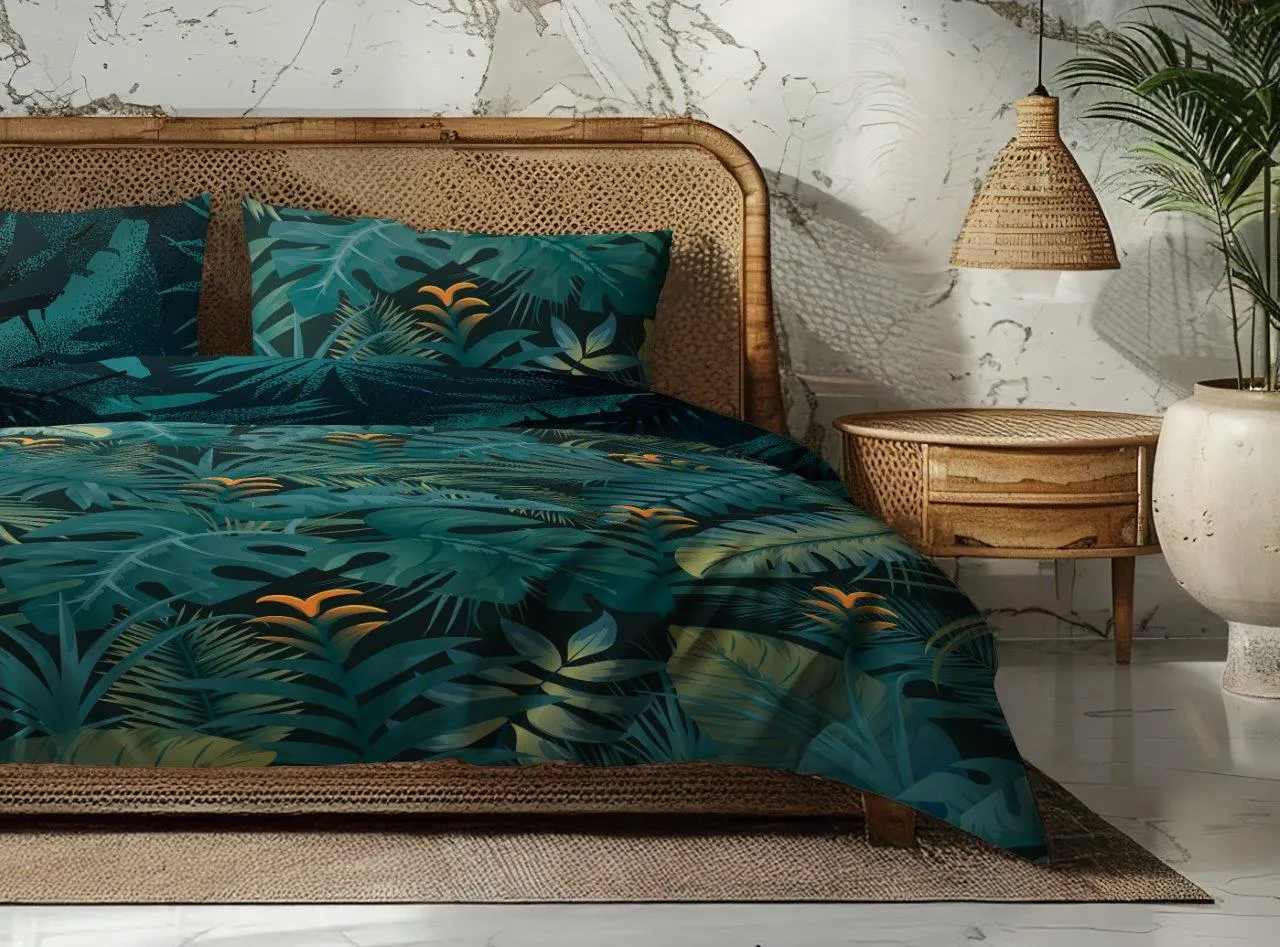 Pościel komplet NOBILE 020 160x200+2x70x80 satyna bawełaniana fotoprint wielokolorowy - FARO_31234