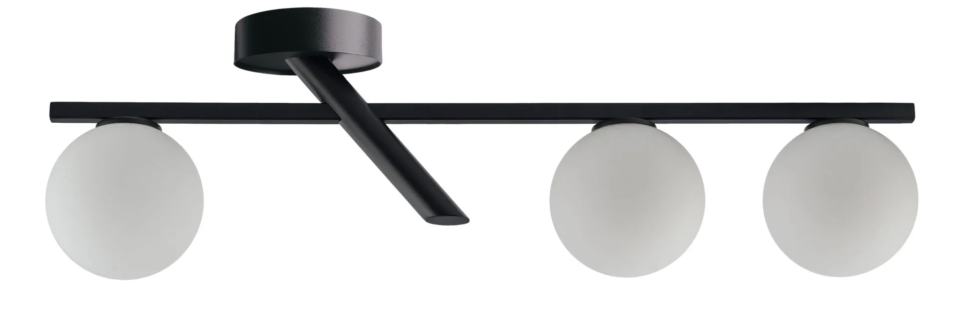 Lampa sufitowa ZOE 3 biało-czarna