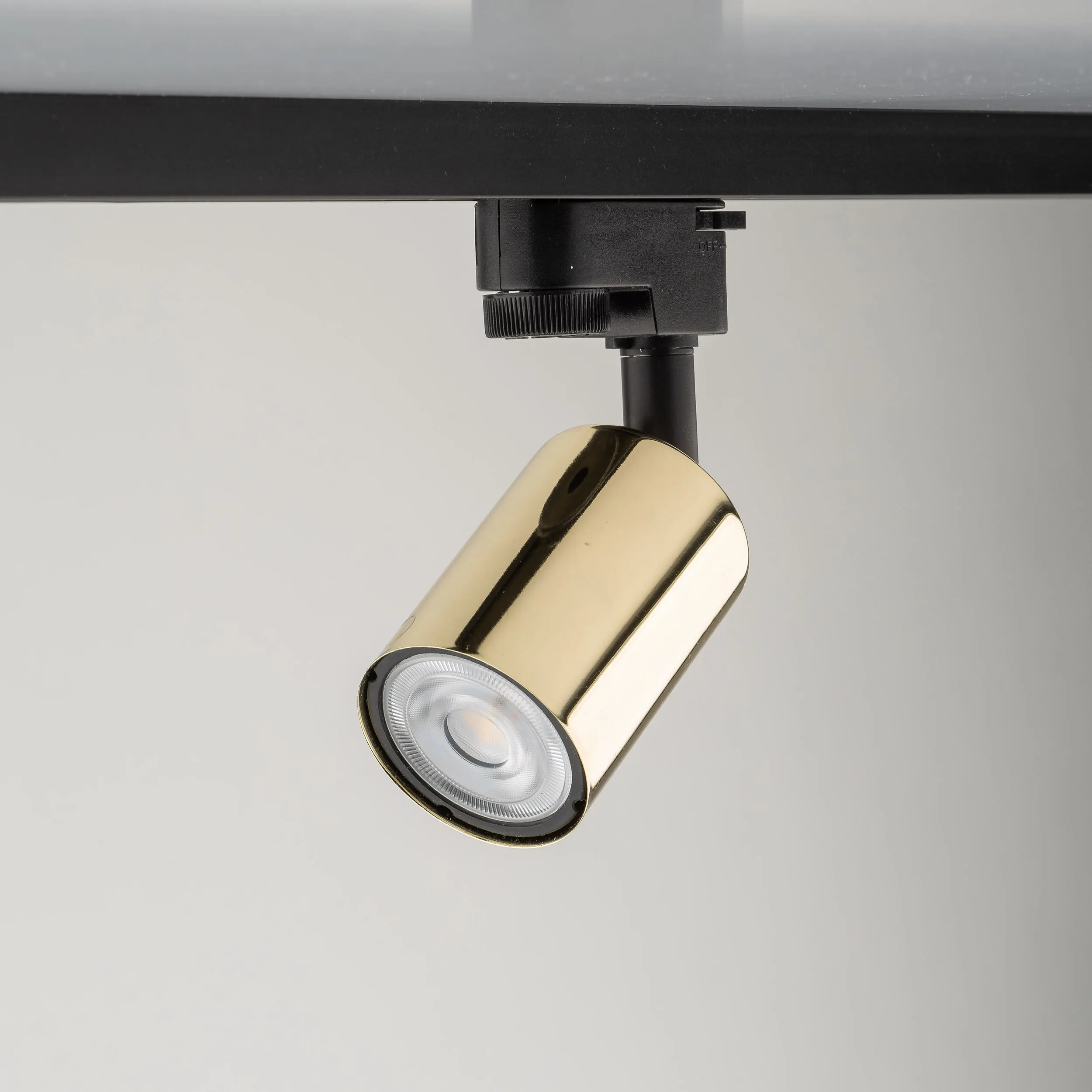 Reflektor listwowy TRACER czarny złoty regulowany 16x13x11cm - TK_4921