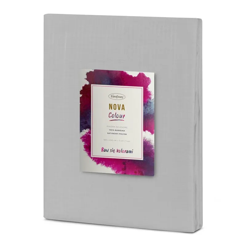 POSZEWKA NOVA COLOUR 160X200 CM STALOWY - EU_372643
