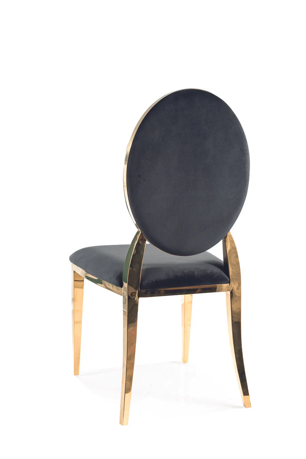 KRZESŁO KING VELVET ZŁOTY STELAŻ/CZARNY BLUVEL 19 SIGNAL - KINGVZLC