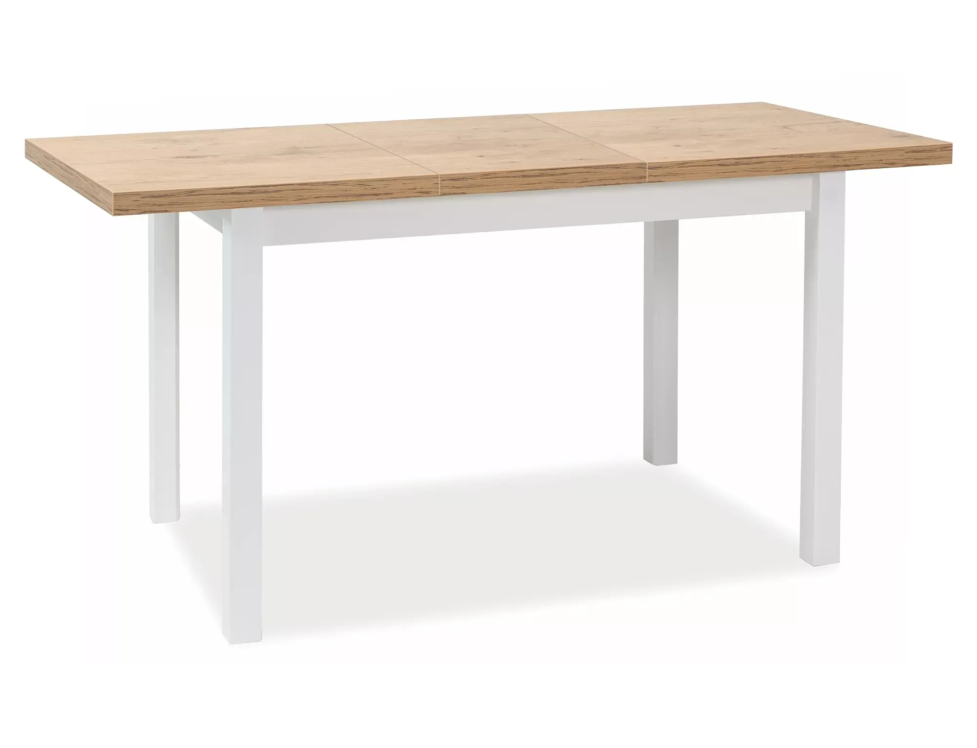 Stół jadalniany ADAM rozkładany 100(140)x60 dąb lancelot/biały mat Stół jadalniany ADAM rozkładany 100(140)x60 dąb lancelot/biały mat