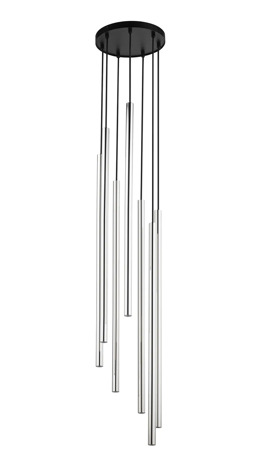 Lampa wisząca SOPEL LUX 7 czarno-srebrna