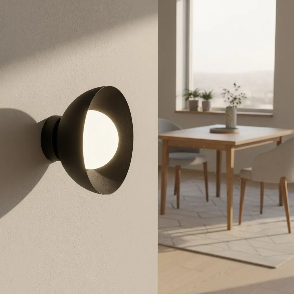 Kinkiet metalowy BIBI K1 czarny - 1544/K1