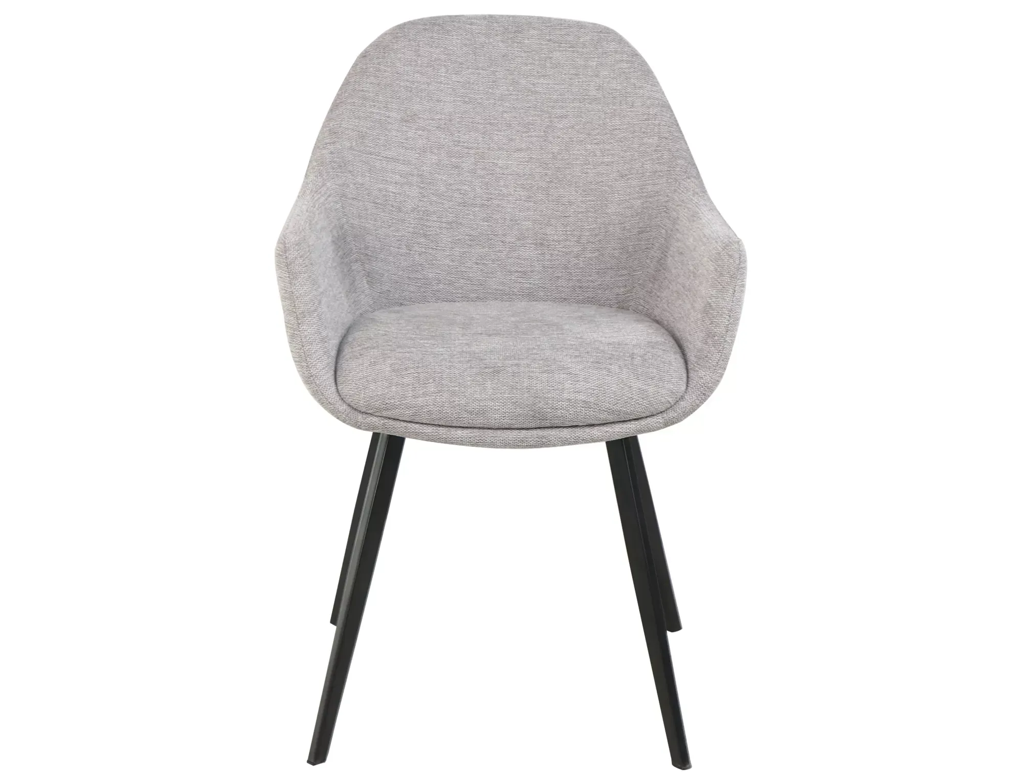 Krzesło tapicerowane VINTO BREGO szare/czarne nogi - VINTOBRCSZ
