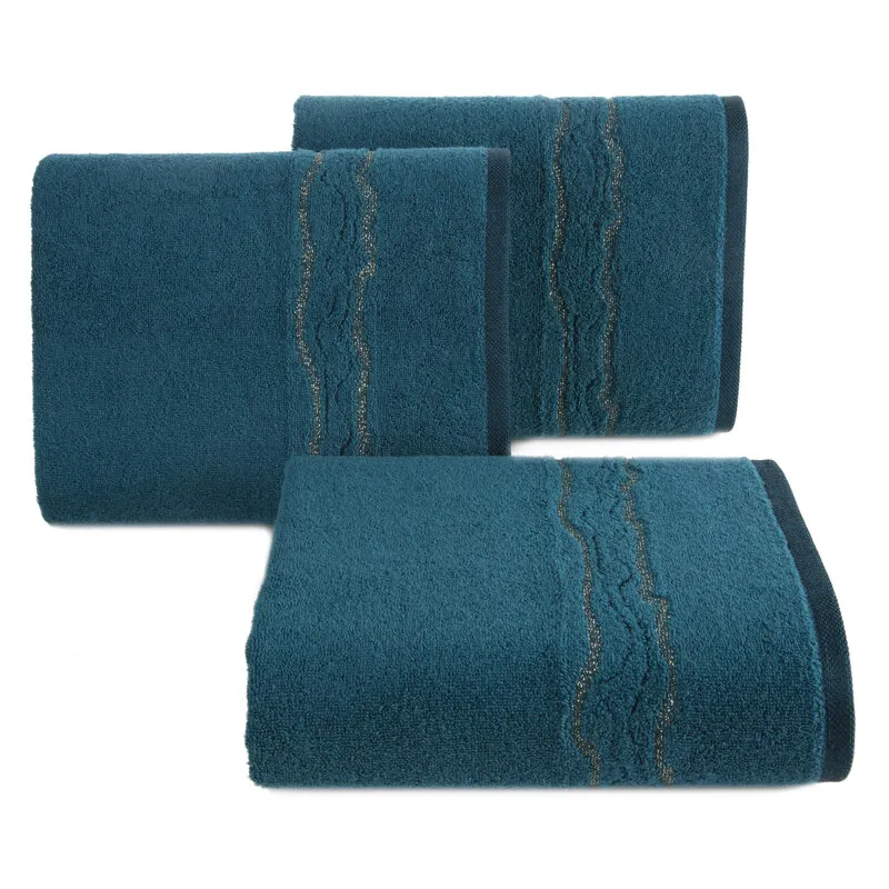 RĘCZNIK KARIN (07) 50 X 90 CM CIEMNOTURKUSOWY