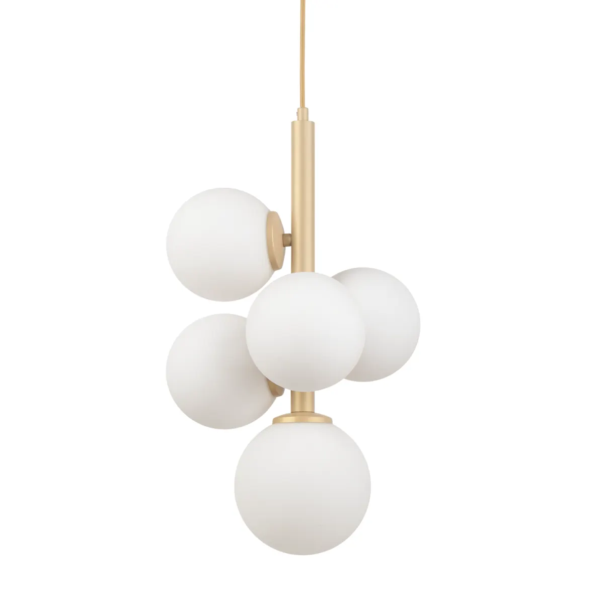 Lampa wisząca PERLA 5 biało-złota - SI_33607