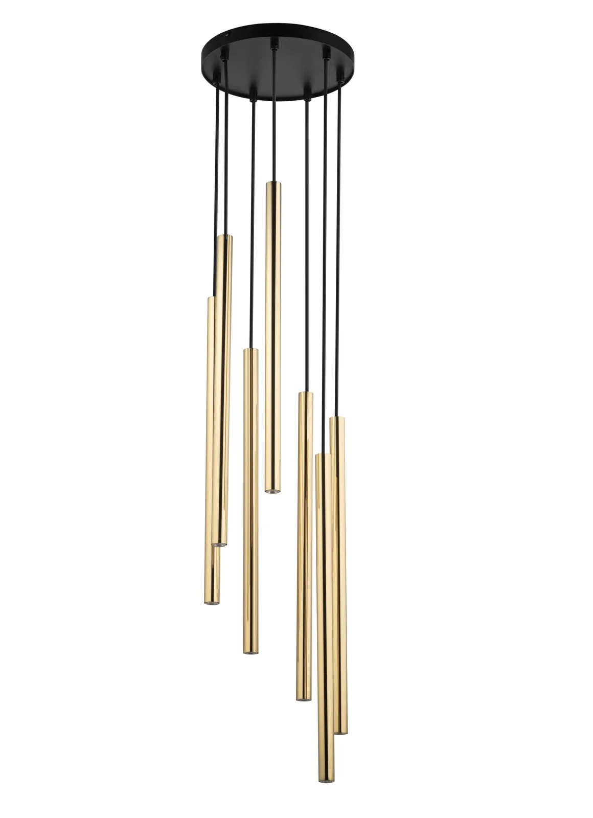 Lampa wisząca SOPEL LUX 7 czarno-złota Lampa wisząca SOPEL LUX 7 czarno-złota