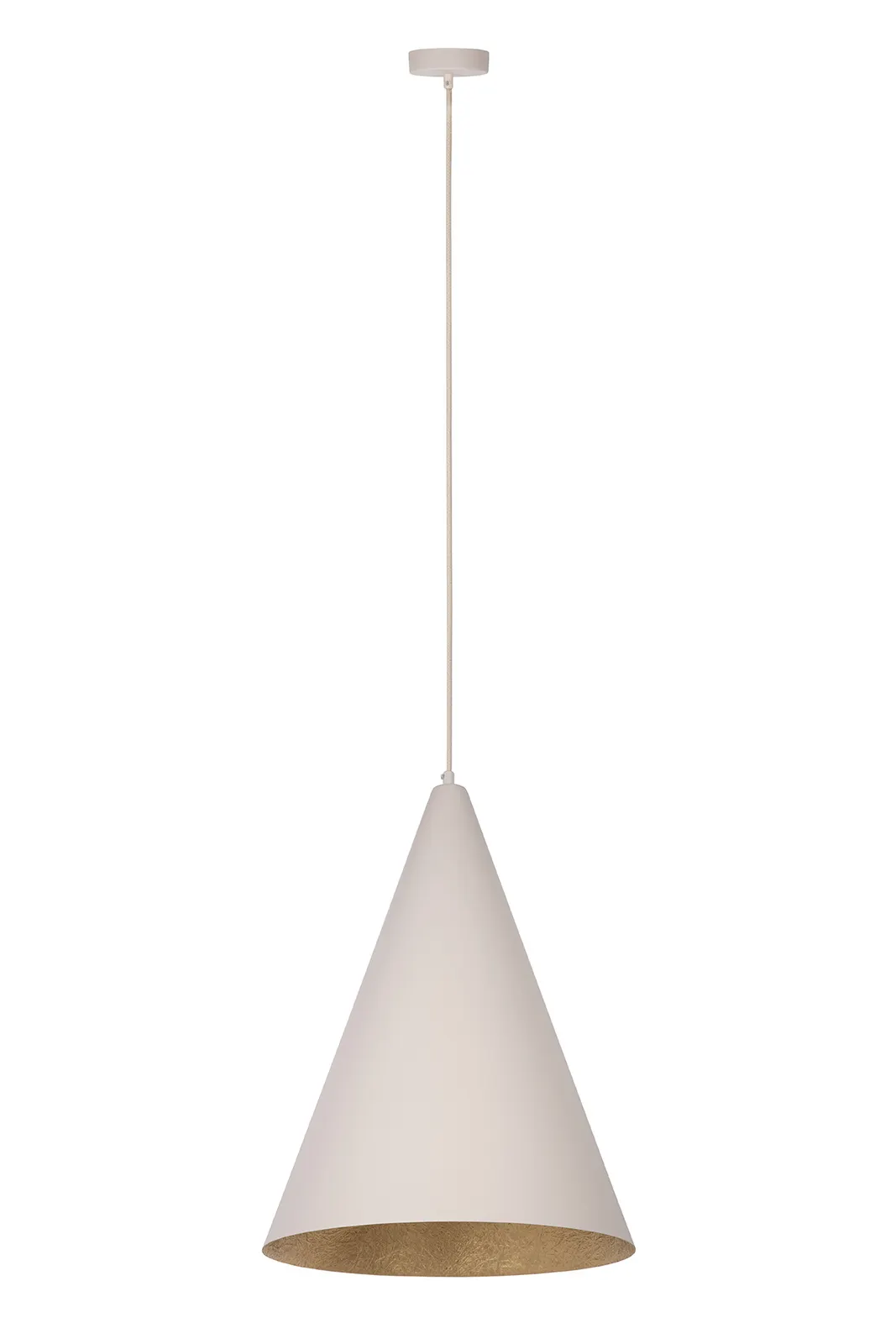 Lampa wisząca VESUVIO S beżowo-złota