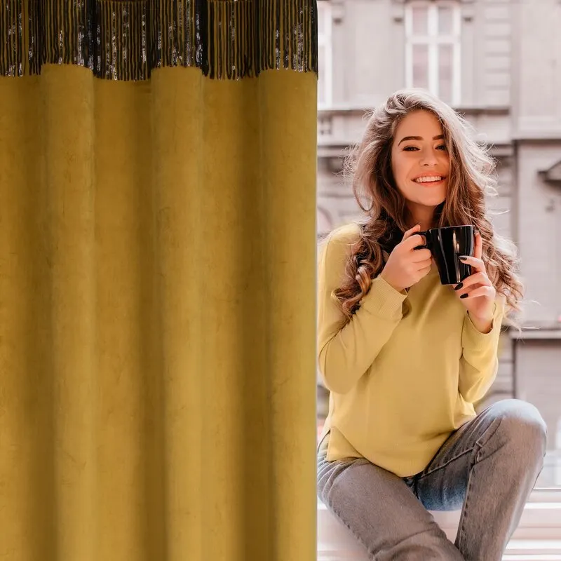 ZASŁONA GOTOWA JASPER 140X250 CM ZŁOTY - EU_386239