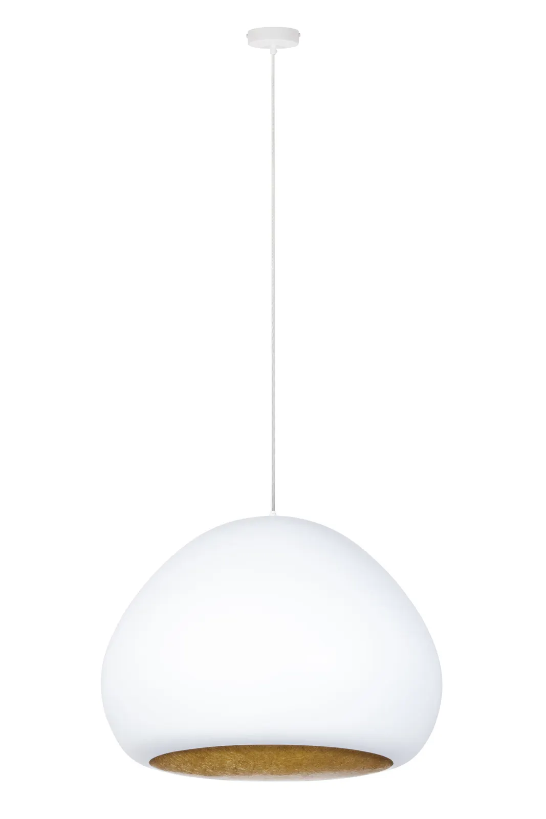Lampa wisząca LAVA biało-złota
