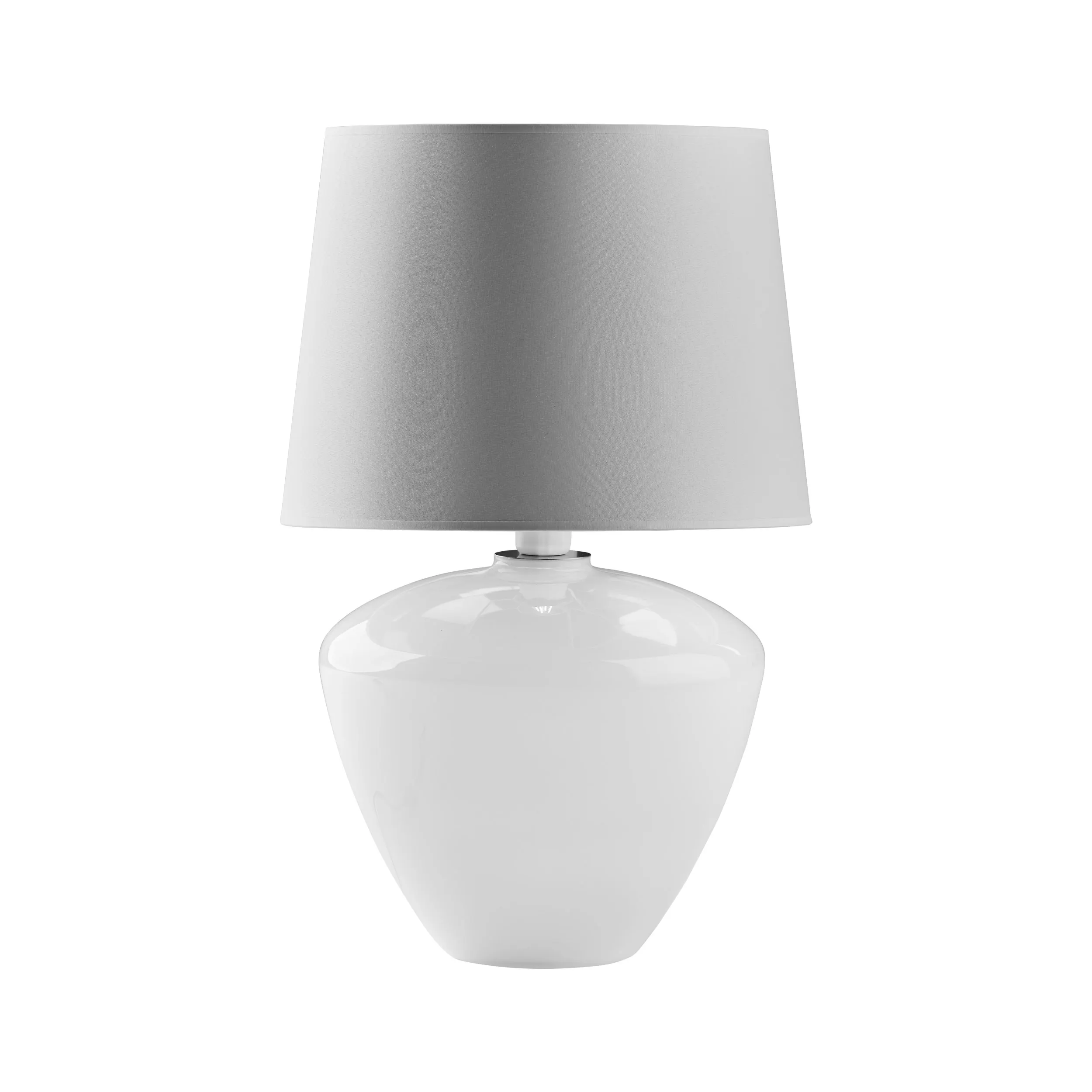 Lampka nocna FIORD biała z szarym kloszem 62x40cm