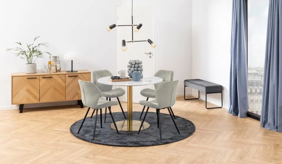 Krzesło Tozzi Piaskowy- zam. błyskawiczny, Czarny ( zestaw 2 sztuk ) - 0000095668