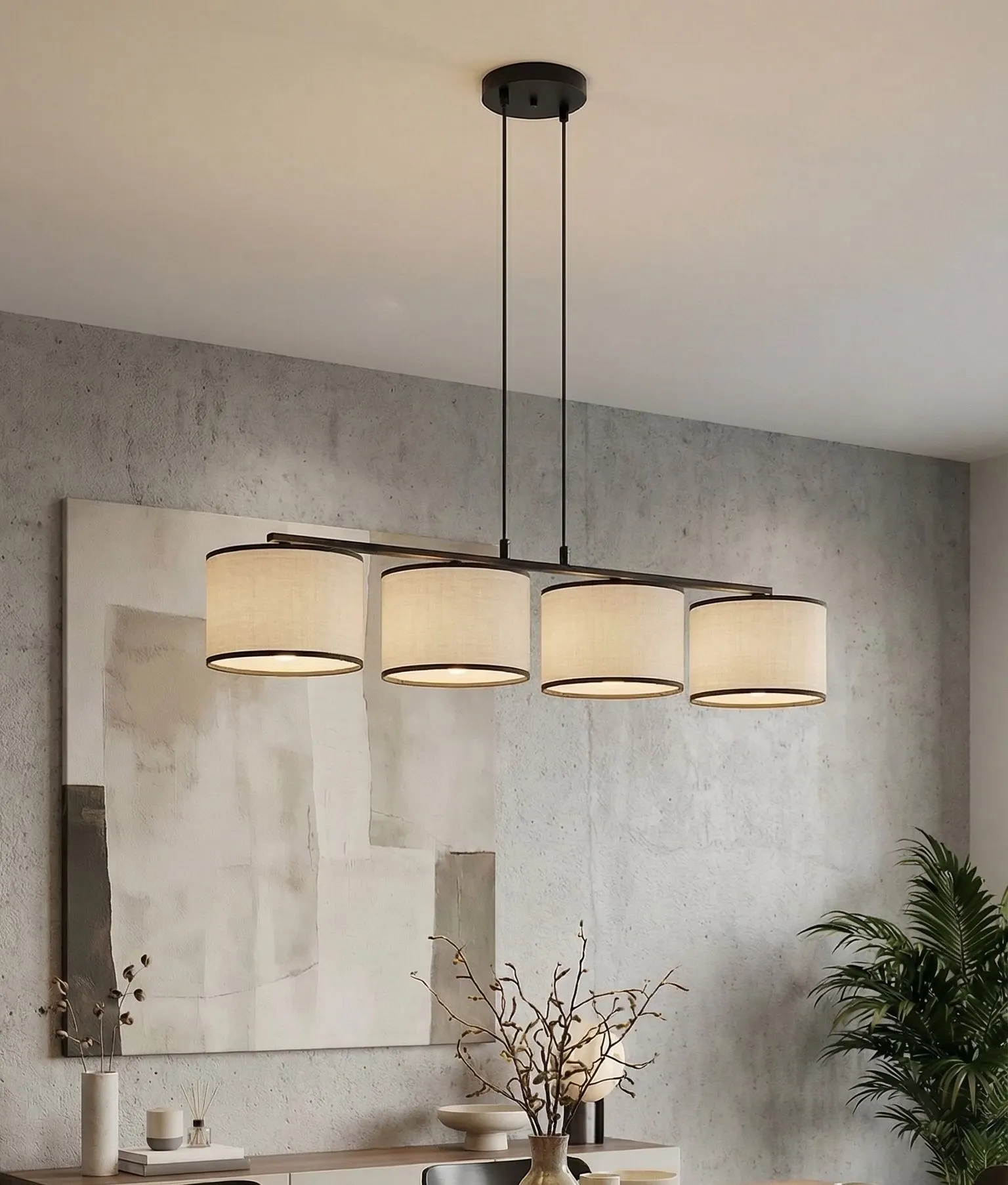 image lampa wisząca, 4-punktowa, kandelabrowa, lamp a sufitowa?, nowoczesny design