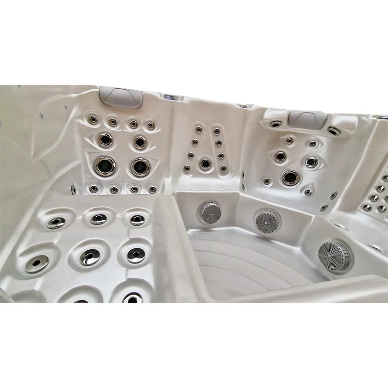 Jacuzzi ogrodowe 5-os. z hydromasażem SPA-561 210x210 cm biały/antracyt - HS_SPA561-2700