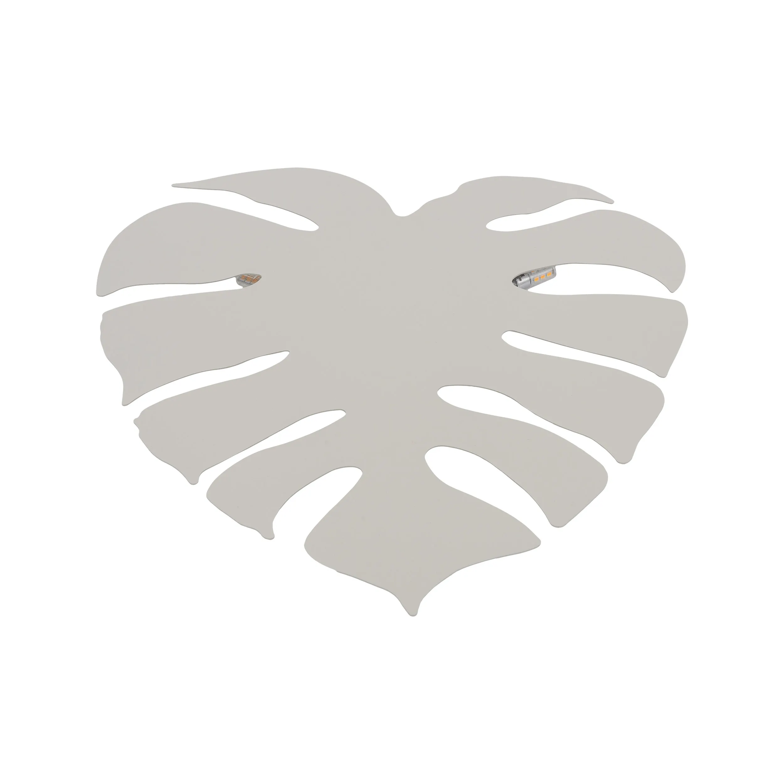 Kinkiet MONSTERA beżowy w kształcie liścia 54x49x4cm - TK_6436