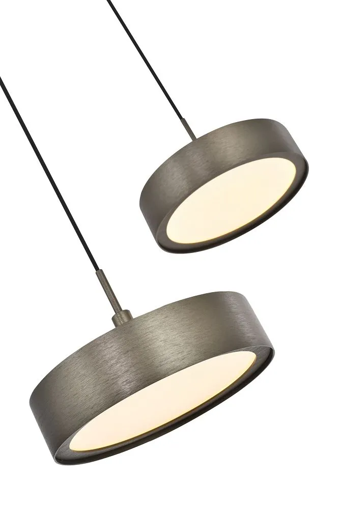 Lampa wisząca okrągła VALENSOLE 3 LED brązowa