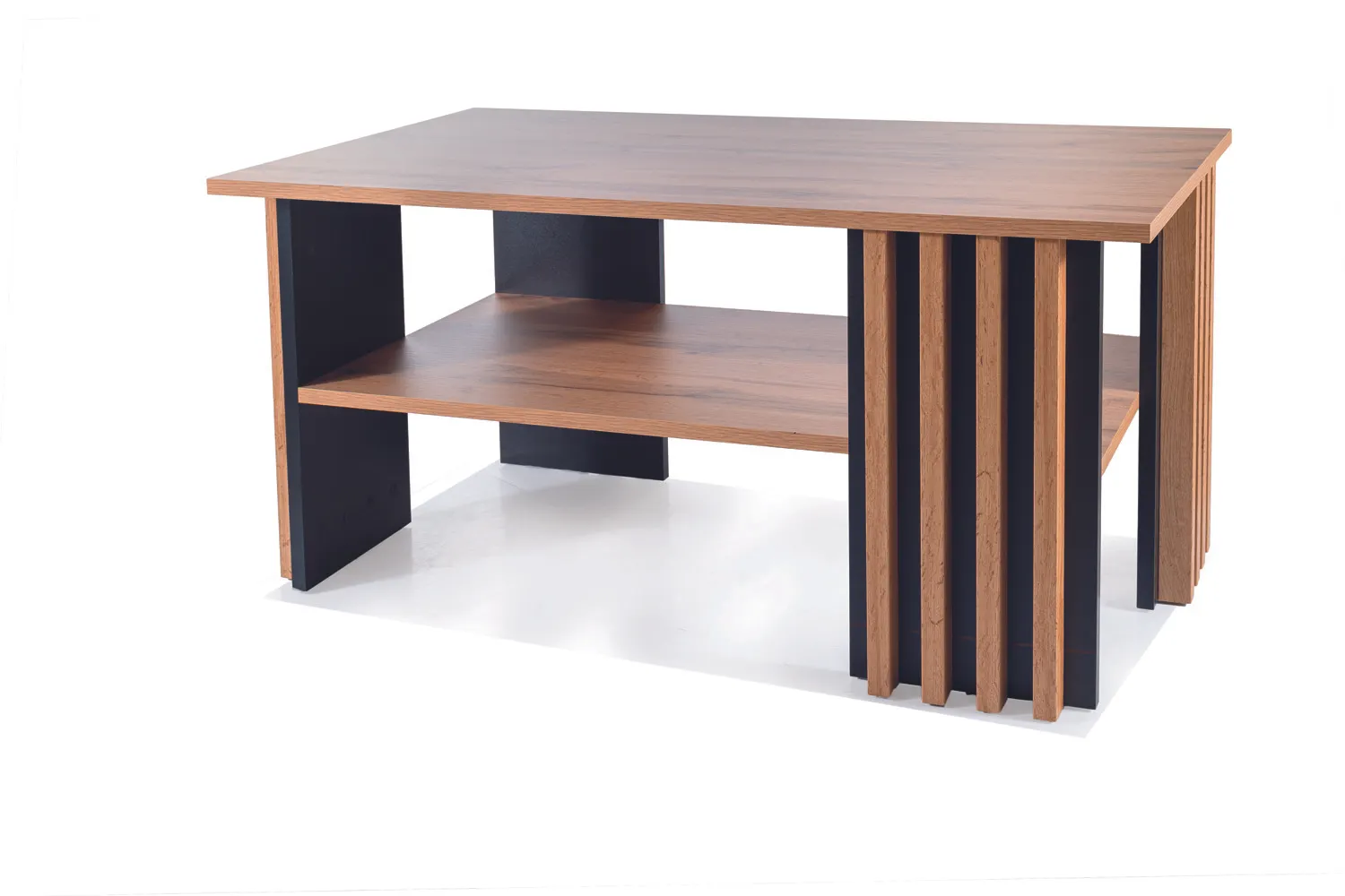 ŁAWA EVITA DĄB ARTISAN / CZARNY 100X60 SIGNAL
