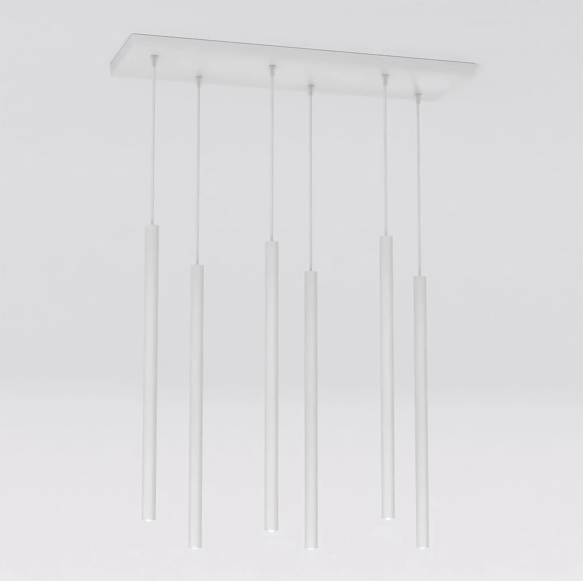 image lampa wisząca, pendant light, minimalist, biała, kable regulowane