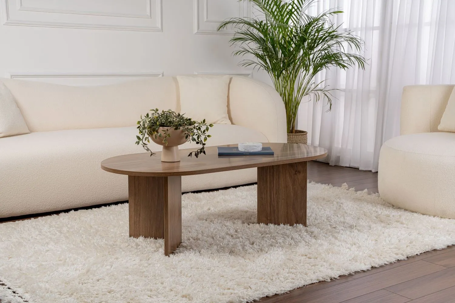 Stolik kawowy SABLE 60x120 orzechowy — zdjęcie 8