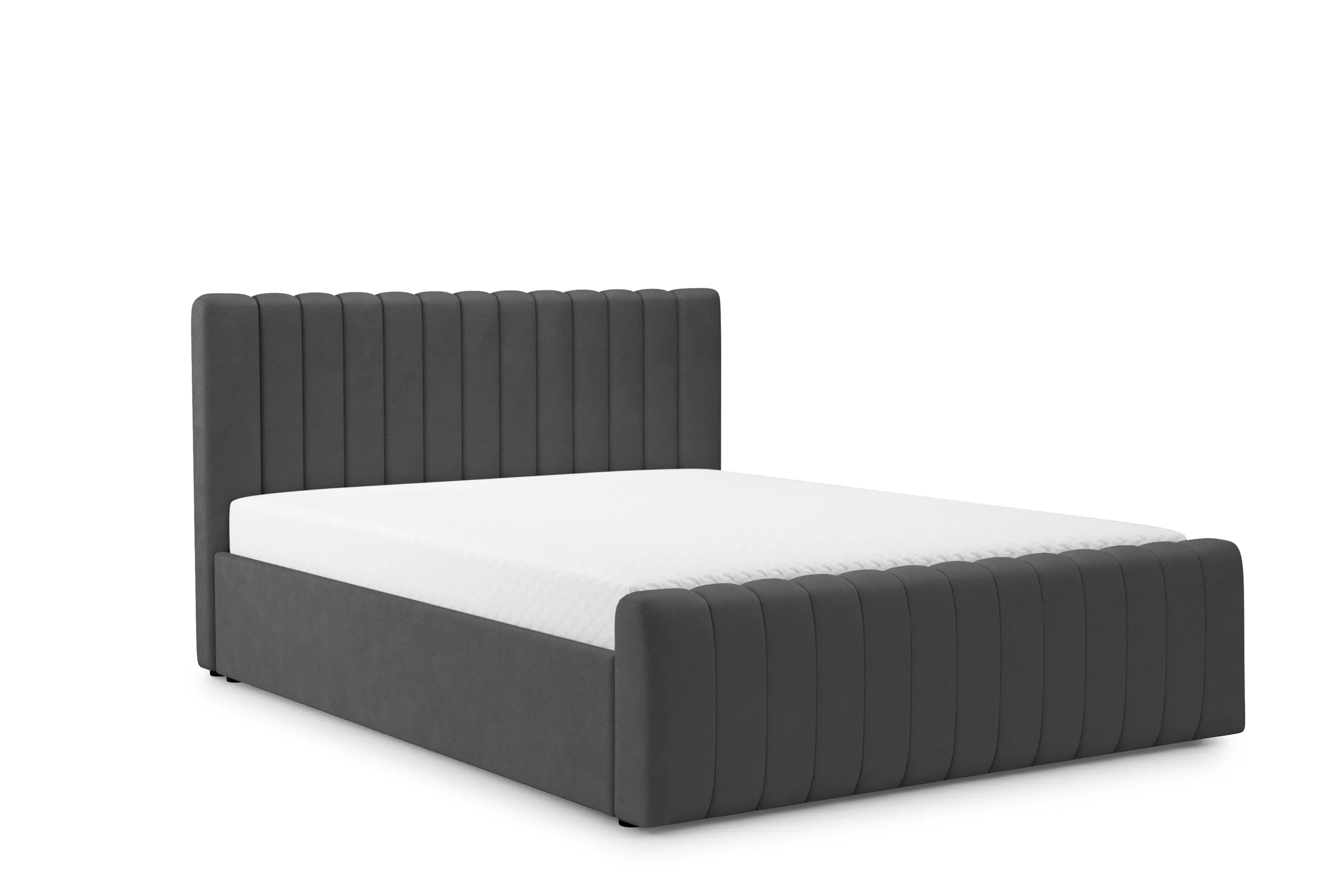 Łóżko Nicole z pojemnikiem / 140x200 / Salvador (SIC) 15 - ciemnoszary Łóżko Nicole z pojemnikiem / 140x200 / Salvador (SIC) 15 - ciemnoszary