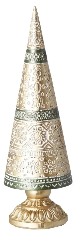 CHOINKA ceramiczna MAŁA złota