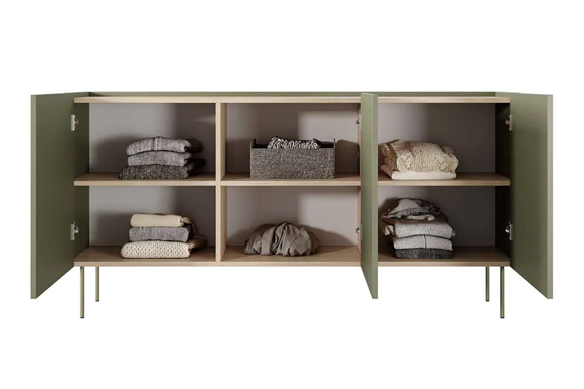 Komoda DESIN 170 3D - oliwka - dąb nagano - B_148976