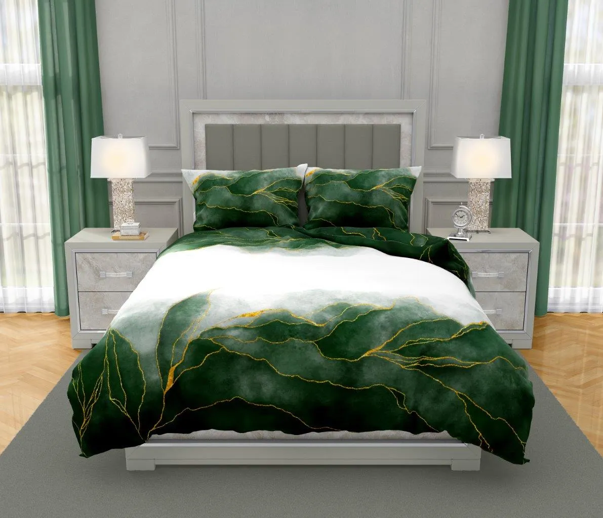 Pościel komplet NOBILE 016 160x200+2x70x80 satyna bawełaniana fotoprint wielokolorowy - FARO_31226